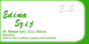 edina szij business card